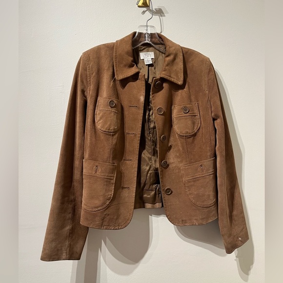 Brown Suede Loft Jacket Size 4 - Picture 1 of 7